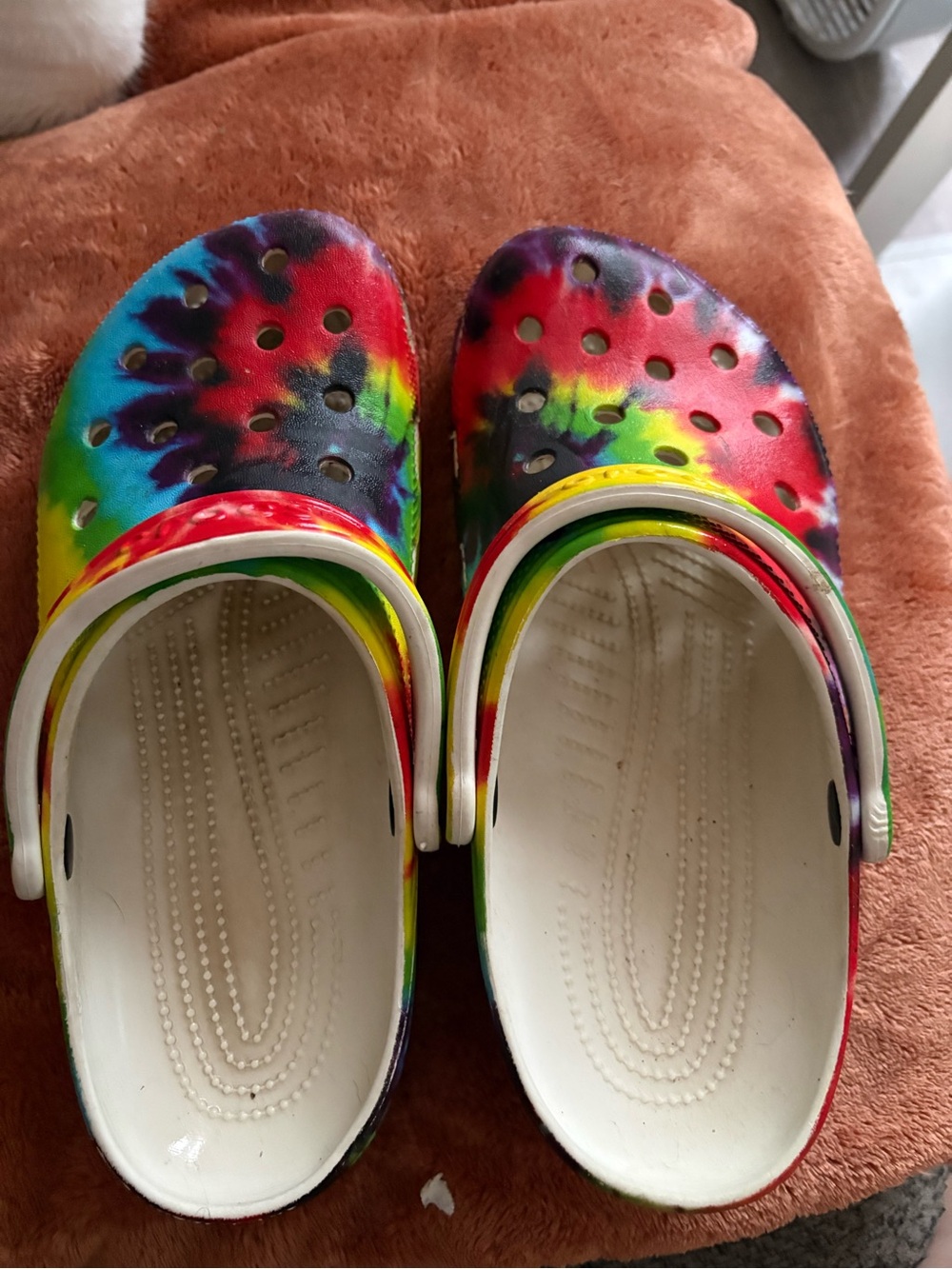 Tie-Dye Clog Shoes - Rainbow